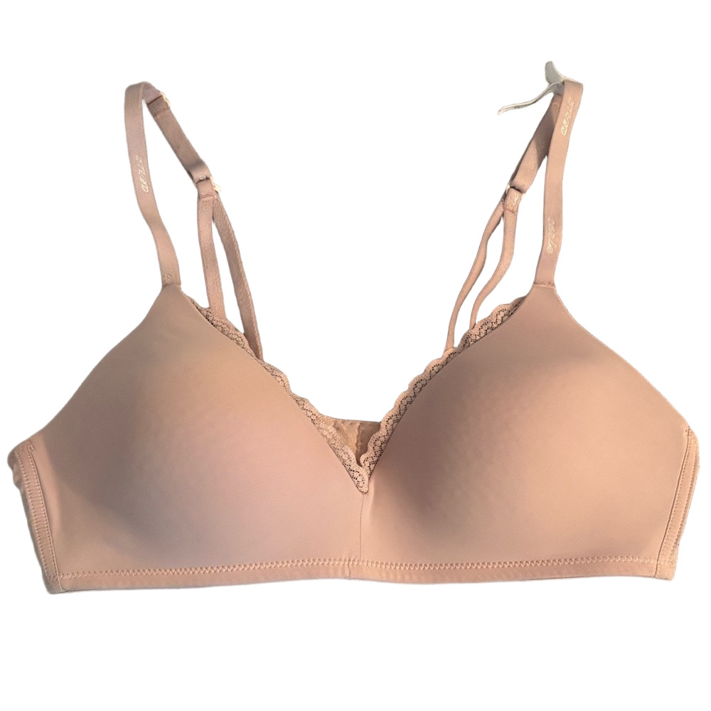 Aerie Wireless No Underwire Lace Trim Bra 34C Light Padding